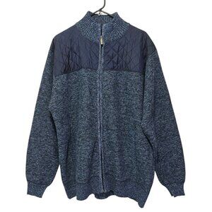 Gioberti Knitted Full Zip Cardigan Sweater with Soft Brushed Flannel Lining 2XL